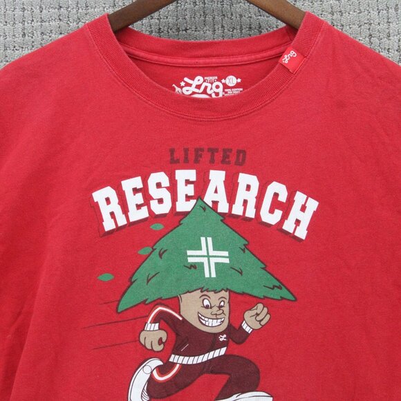Vintage LRG Lifted Research Group Shirt Mens XL Red Short Sleeve Premium Fit - Picture 5 of 9